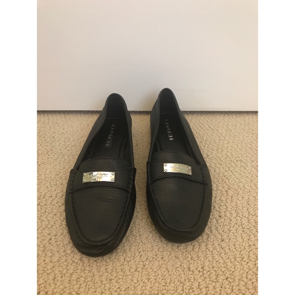 Black coach loafers